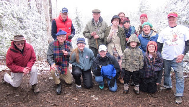 Hikers at Henry's Woods overlook