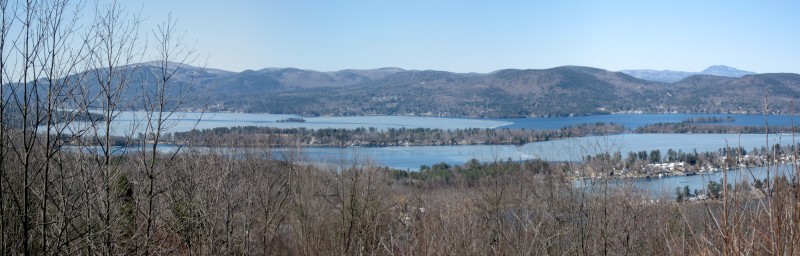 Looking west over Lake George